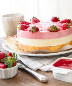 Baby Mousse de Morango com Leite em Pó